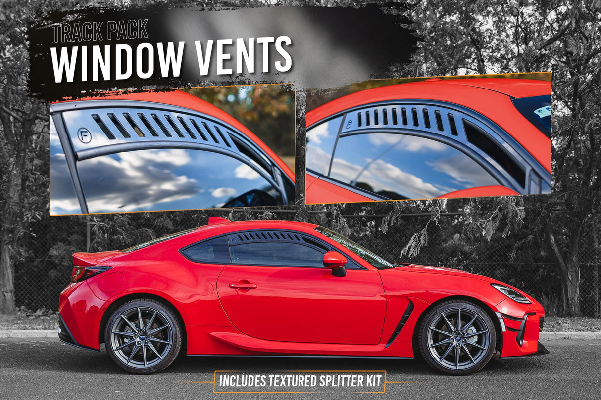 ZD8 BRZ Full Lip Splitter Set (TEXTURED BLACK) - ModsDirect