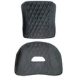 Tillett Two Panel Dinamica Suede Trim Set w/Diamond Stitch - Suits Tillett B10 XL Size Seat Only