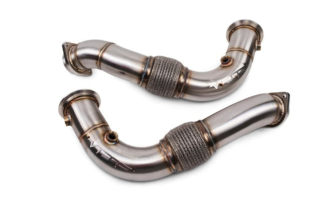 VRSF Racing Downpipes N63 & S63 2008 – 2019 BMW X5M & X6M E70, E71, F85, F86 (2 Bolt Flange/ Brushed Finish)