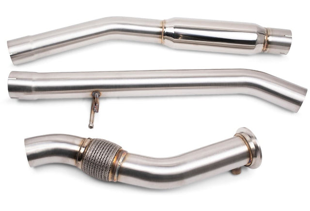 VRSF Down Pipe & Mid Pipe Combo Upgrade for 2008 – 2013 BMW X5D & X6D E70/E71 M57 (Racing Downpipes)