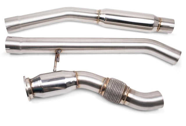 VRSF Down Pipe & Mid Pipe Combo Upgrade for 2008 – 2013 BMW X5D & X6D E70/E71 M57 (Catted Downpipes)