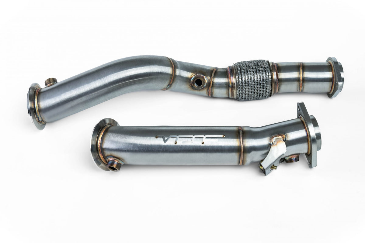 VRSF Race Downpipes BMW M3 M4 S58 G80 G82 G83 Brushed