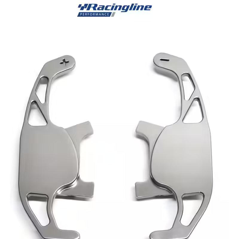 RacingLine S-Tronic Paddle Replacements – Audi models (RS3 Facelift, TTS/TTRS 2015>, R8 2015> B9 A4/S4/RS4 A5/S5/RS5)- Silver