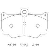 WinmaX W1 Street Performance Brake Pads Alcon CAR17 Caliper - ModsDirect