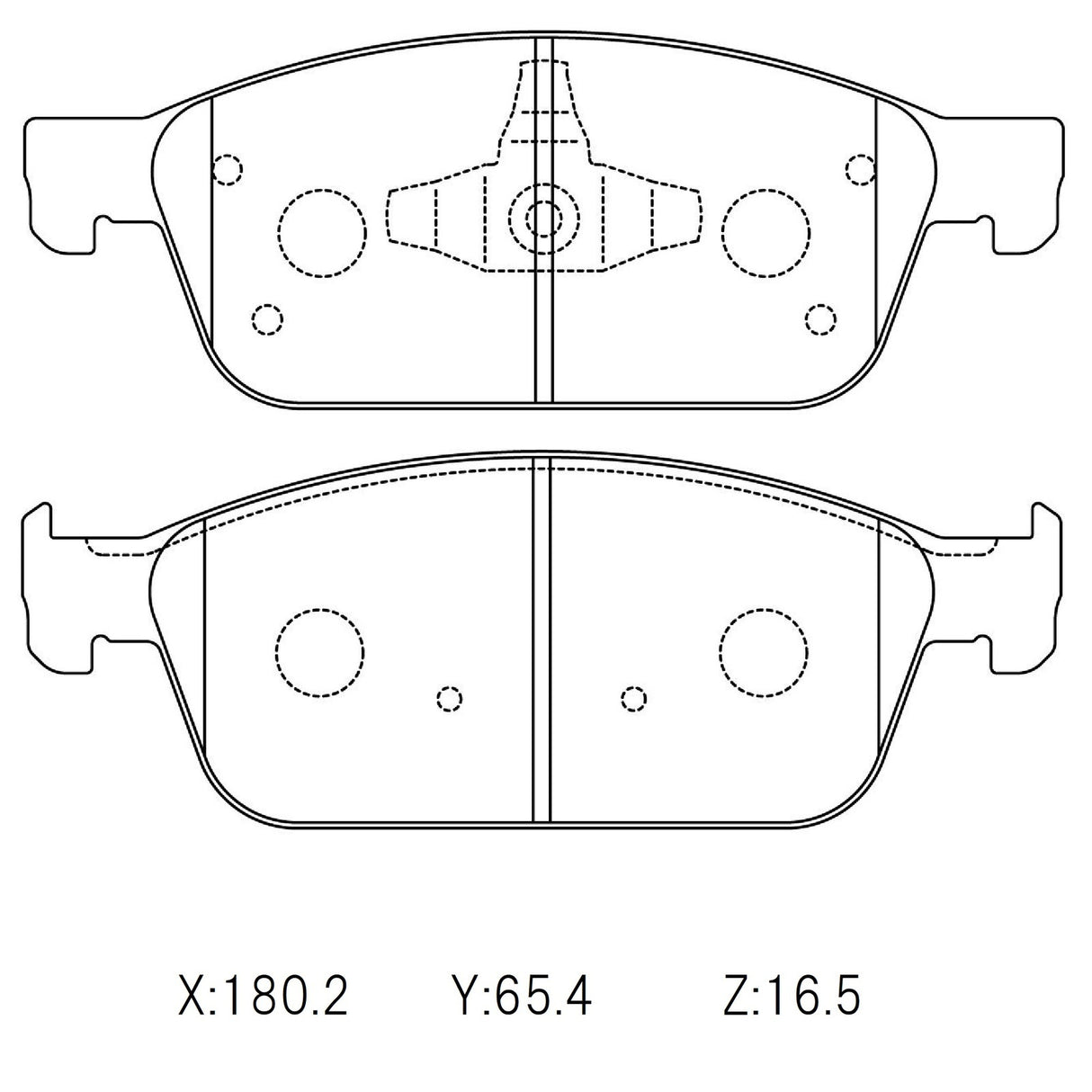 WinmaX W1 REAR Street Performance Brake Pads Ford Focus ST - ModsDirect