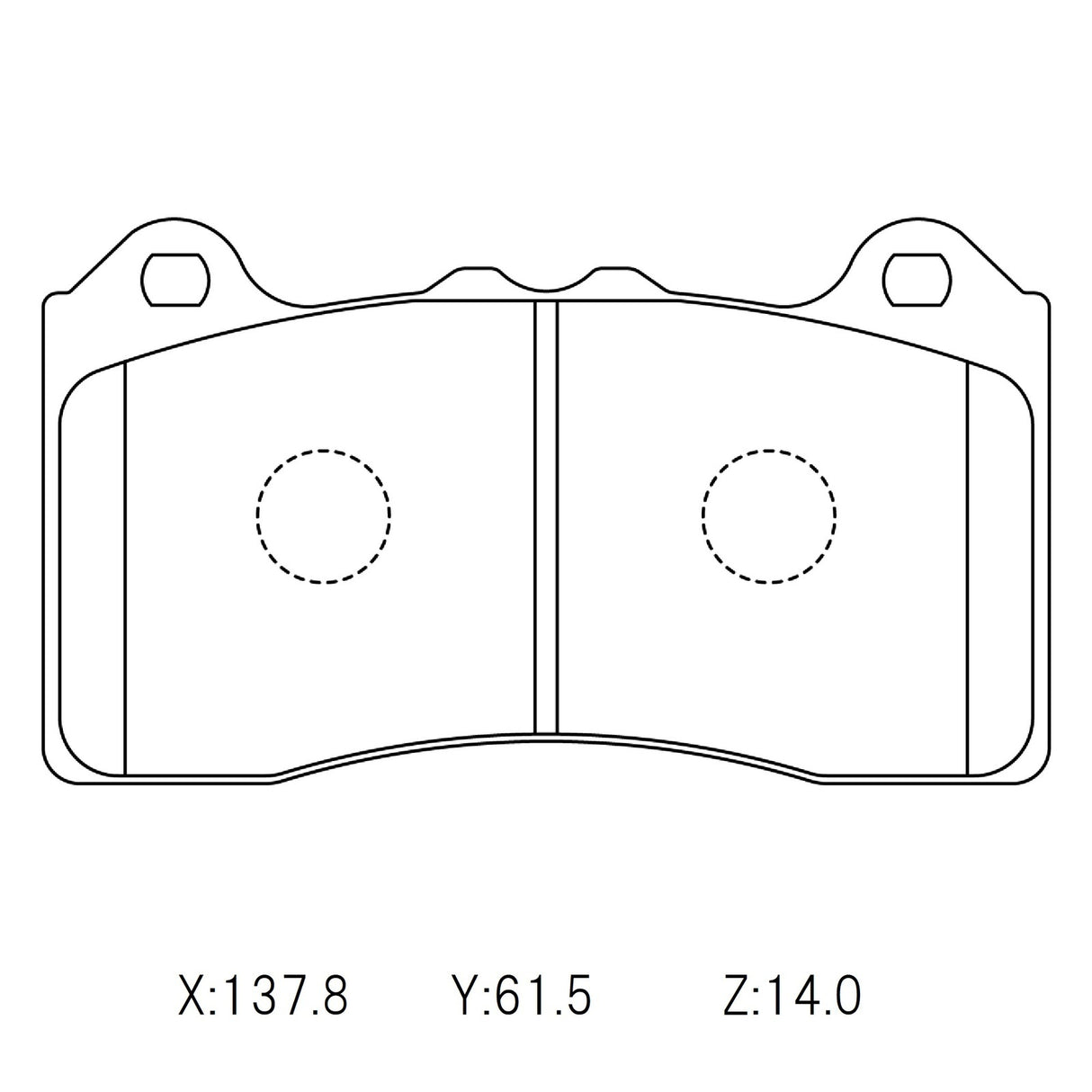 WinmaX W1 REAR Street Performance Brake Pads Ford Focus III RS (Brembo) - ModsDirect