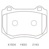 WinmaX W3 Performance Trackday Brake Pads Subaru WRX STI 2018 / Kia Stinger - ModsDirect