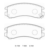 WinmaX W1 Street Performance Brake Pads Nissan 180SX S13 NA - ModsDirect