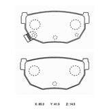 WinmaX W1 REAR Street Performance Brake Pads NISSAN Silvia - ModsDirect