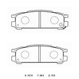 WinmaX W5 Performance Trackday Brake Pads Subaru Impreza / WRX / Liberty / Outback / SVX - ModsDirect