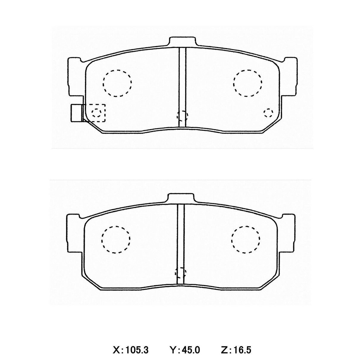 WinmaX W3 Performance Trackday Brake Pads Nissan Pulsar N15 REAR - ModsDirect