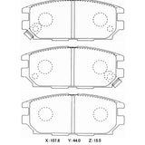 WinmaX W1 Street Performance Brake Pads Mitsubishi Evo 4 - ModsDirect