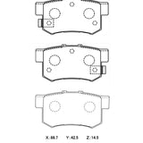 WinmaX W5 Performance Trackday Brake Pads Honda S2000 / Integra / Civic - ModsDirect