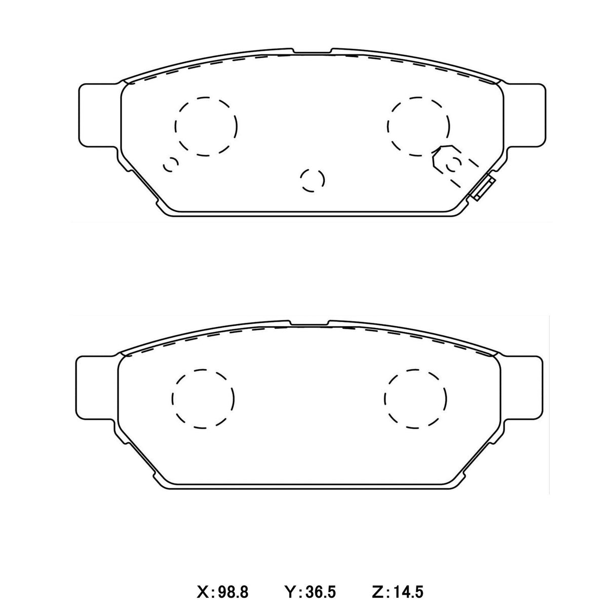 WinmaX W3 Performance Trackday Brake Pads Mitsubishi Lancer Evo 1 - ModsDirect