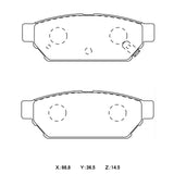 WinmaX W5 Performance Trackday Brake Pads Mitsubishi Lancer Evo 1 - ModsDirect