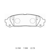 WinmaX W5 Performance Trackday Brake Pads Toyota Chaser JZX100 - ModsDirect