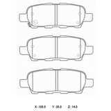 WinmaX W3 Performance Trackday Brake Pads Nissan Stagea M35 / 350Z Touring / V35 - ModsDirect