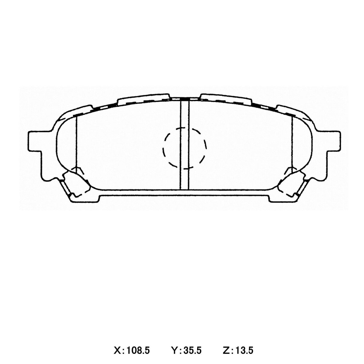 WinmaX W1 REAR Street Performance Brake Pads Subaru Impreza AWD - ModsDirect