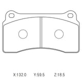WinmaX W1 REAR Street Performance Brake Pads Nissan R35 GTR Brembo - ModsDirect
