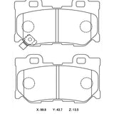 WinmaX W5 Performance Trackday Brake Pads Nissan 370Z (Akebono) - ModsDirect