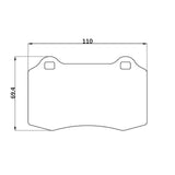 WinmaX W5 Performance Trackday Brake Pads Ford FPV Falcon GT 4pot Brembo - ModsDirect