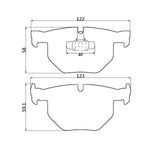 WinmaX W2 REAR Street Performance Brake Pads BMW 335i - ModsDirect