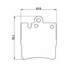 WinmaX W5 Performance Trackday Brake Pads Mercedes C230 Kompressor - ModsDirect