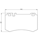 WinmaX W5 Performance Trackday Brake Pads Mercedes AMG C63 (W204) - ModsDirect