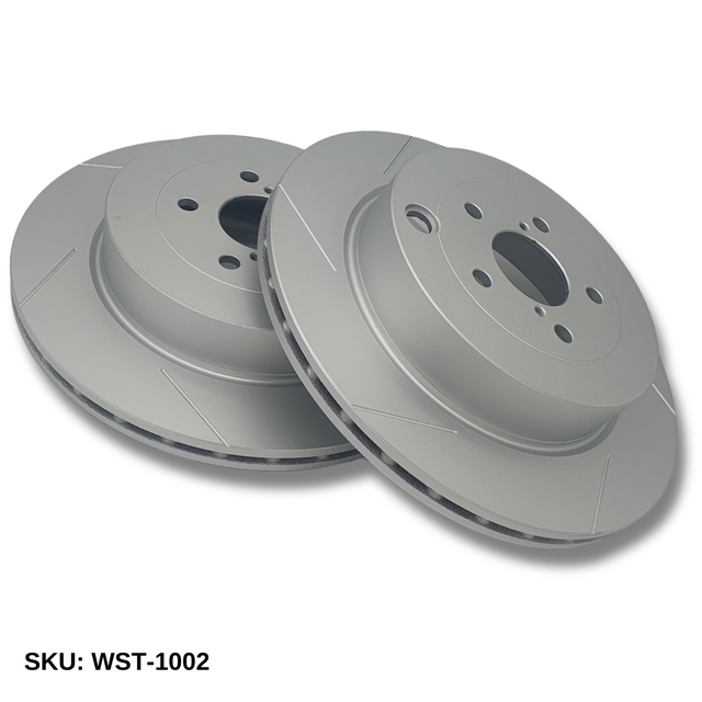 WinmaX WST REAR Slotted Brake Discs Subaru BRZ Ts Brembo - ModsDirect