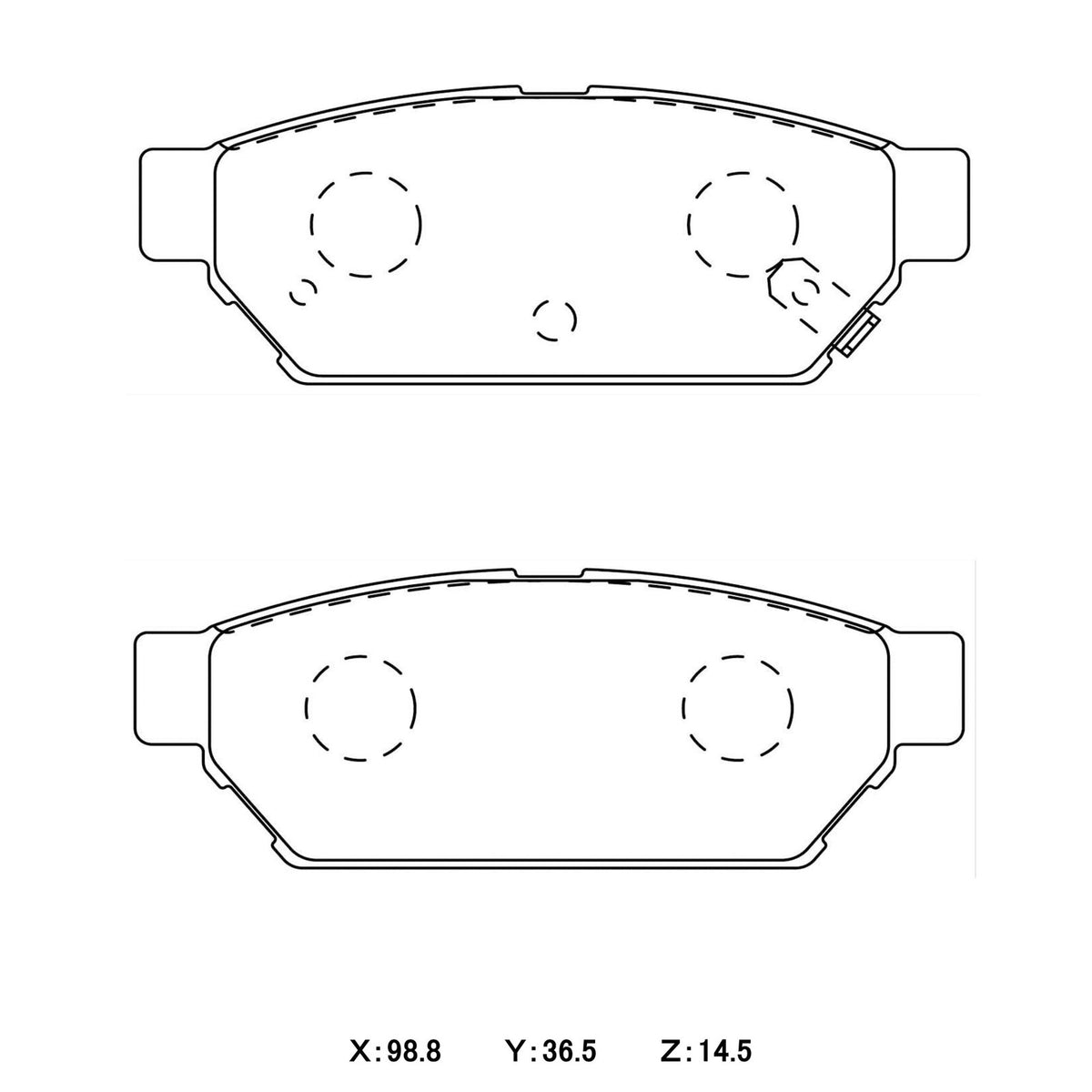 WinmaX W1 Street Performance Brake Pads Mitsubishi Lancer Evo 1