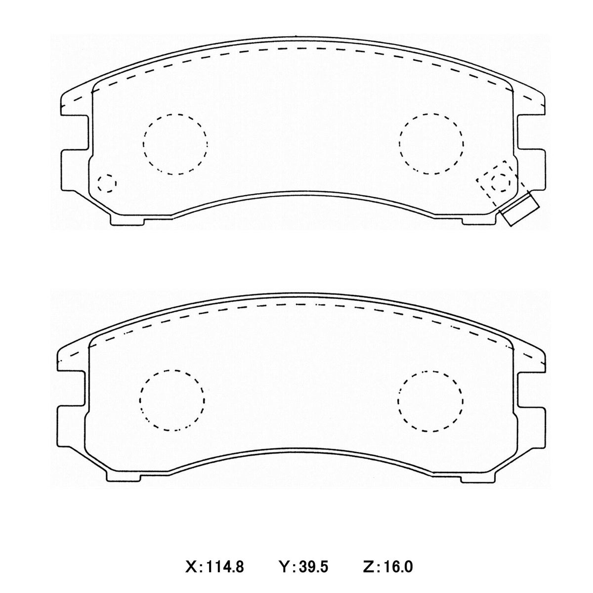 WinmaX W1 Street Performance Brake Pads Nissan 180SX S13 NA