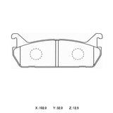 WinmaX W3 Performance Trackday Brake Pads MAZDA MX5 (NA6)