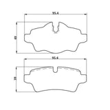 WinmaX W3 Performance Trackday Brake Pads Mini Cooper JCW