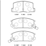 WinmaX W3 Performance Trackday Brake Pads Toyota MR2