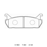 WinmaX W6.5 Race Brake Pads MAZDA MX5 (NA6)
