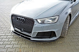 MAXTON DESIGN | V2 Front Splitter (PFL Audi RS3 8V Sportback) - ModsDirect