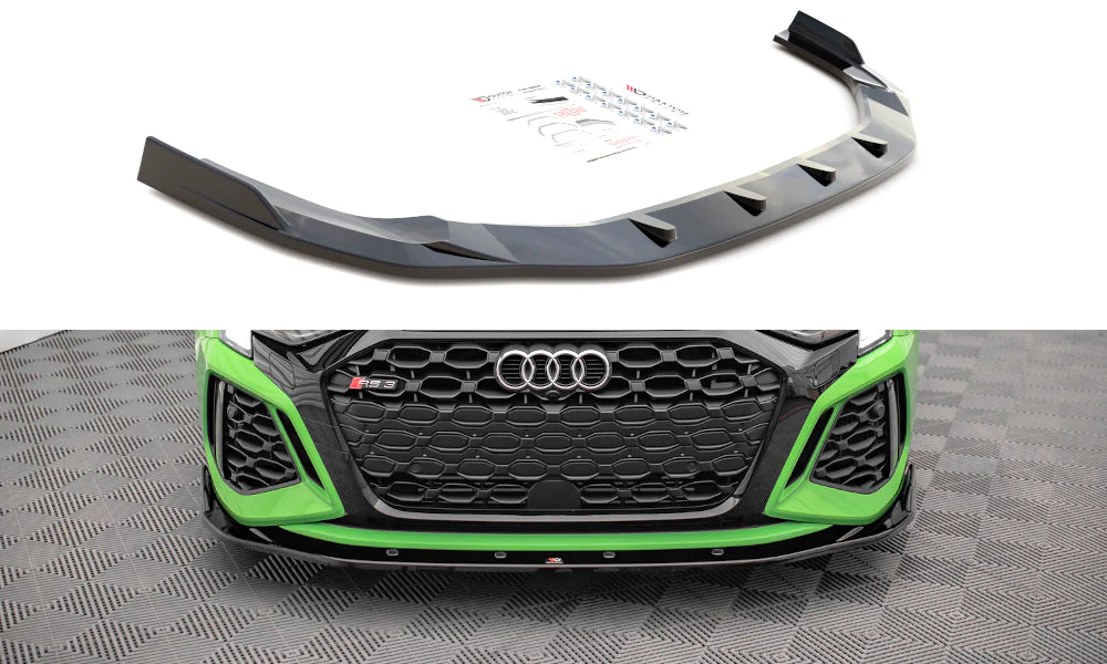 MAXTON DESIGN | Front Splitter V2 (Audi RS3 8Y) - ModsDirect