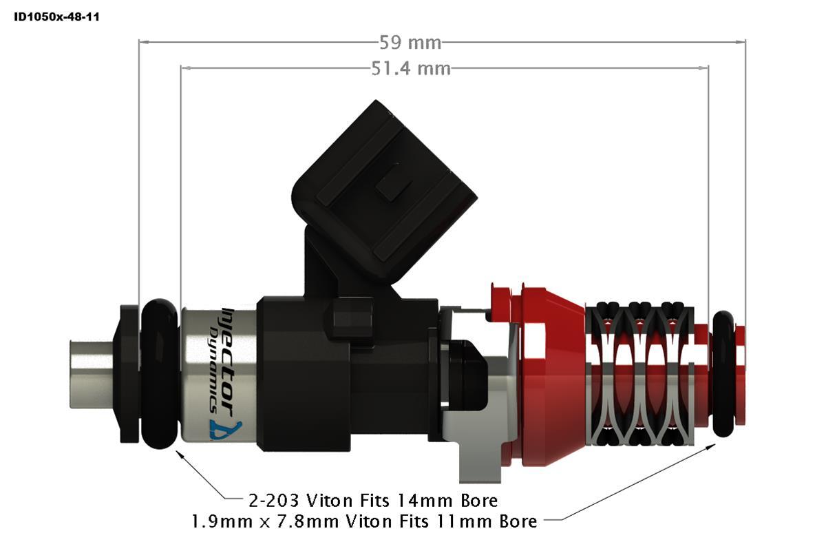 Injector Dynamics ID1050-XDS Direct Fit Injectors Set of 4- Subaru WRX/STI/Forester/Liberty 2001+