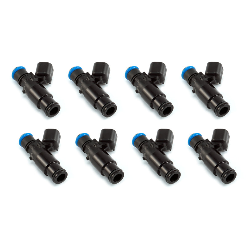 Injector Dynamics ID1050-XDS 48mm Injectors Set of 8 w/14mm Top & 14mm Black Lower Adaptor- Universal