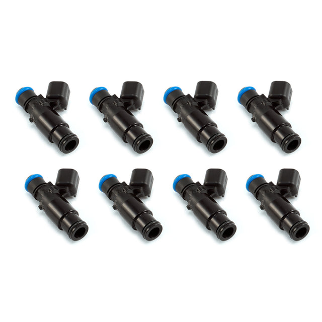 Injector Dynamics ID1050-XDS 48mm Injectors Set of 8 w/14mm Top & 14mm Black Lower Adaptor- Universal