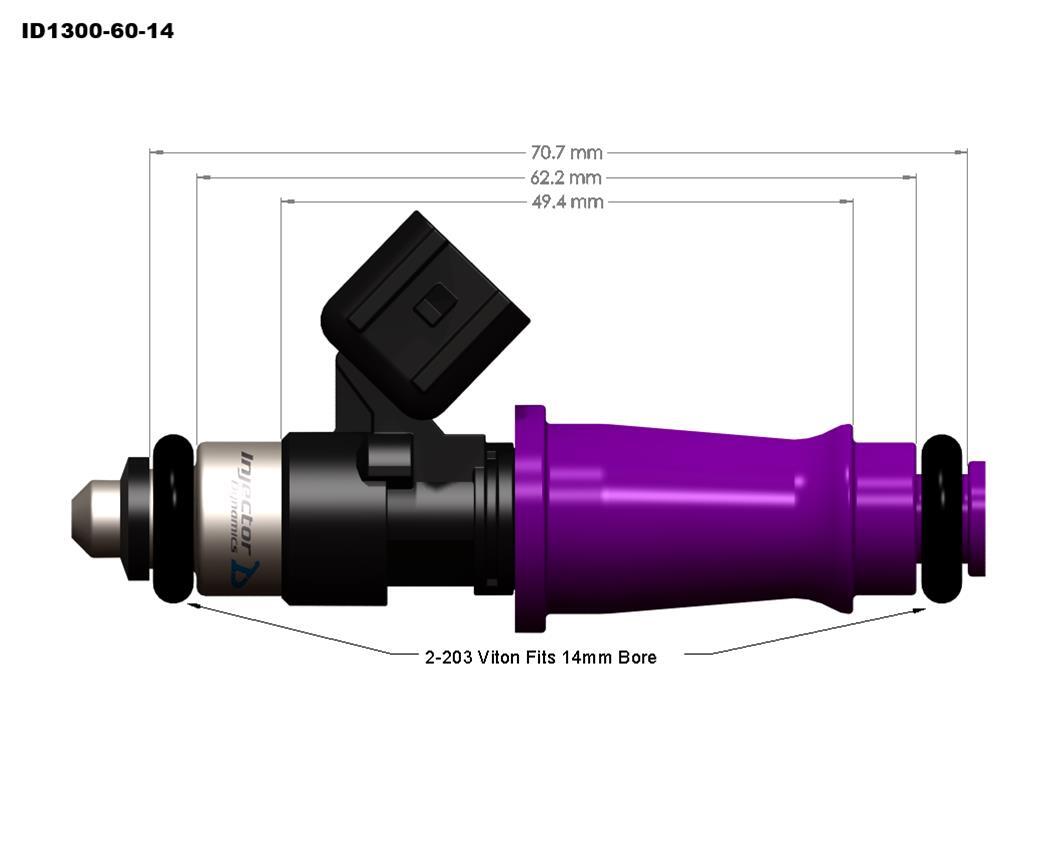 Injector Dynamics ID1300-XDS Direct Fit Injectors Set of 8- Holden/GM LS1/LS6/BMW 540i/740i