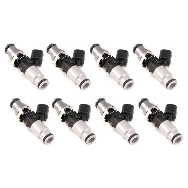 ID1300-XDS Injectors Set of 8, 60mm Length, 14mm Grey Adaptor Top, 14mm Lower Adaptor - Mustang GT 2011+