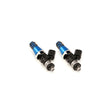 ID2600-XDS Injectors Set of 2, 60mm Length, 11mm Blue Adaptor Top, Denso Lower Cushion - Mazda RX-8 (Secondary Injector)