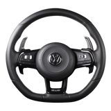 LEYO Motorsport MK7 Golf GTI/R Billet Paddle Shift Extension Gen2 enhances steering control with sleek, premium design.
