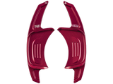 LEYO Motorsport MK7 Golf GTI/R Billet Paddle Shift Extension Gen2 in sleek red with ergonomic design for enhanced driving.