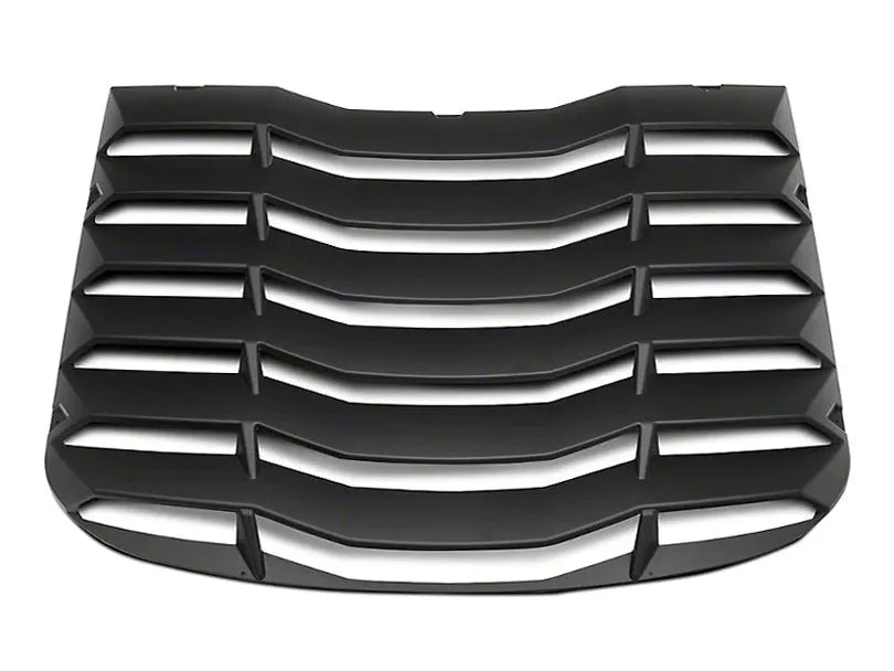 MP CONCEPTS Rear Window Louver in Matte Black offers sleek styling and enhanced privacy for your vehicle's rear window.