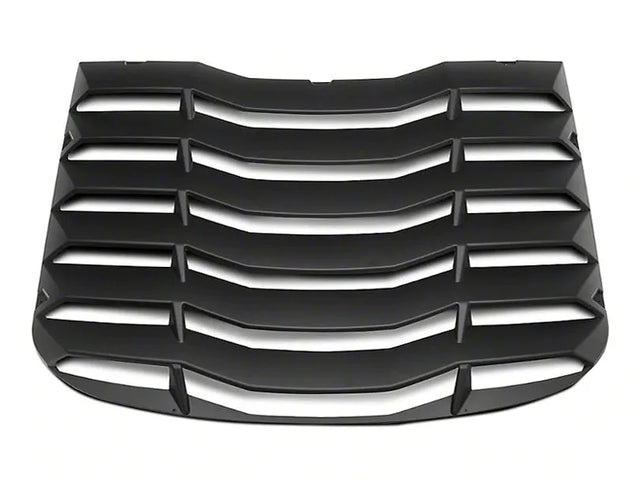 MP CONCEPTS Rear Window Louver in Matte Black offers sleek styling and enhanced privacy for your vehicle's rear window.