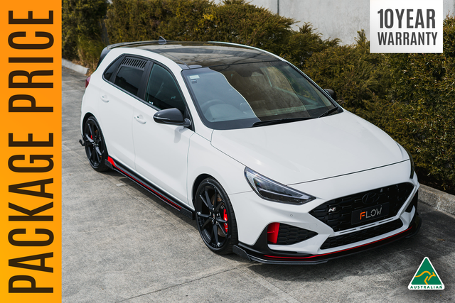 i30N Hatch PDE V6 FL2 2025 Full Lip Splitter Set - ModsDirect