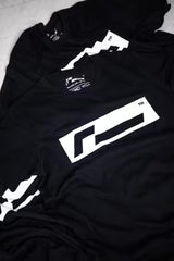 RacingLine Black T-shirt with White Box Logo- Medium